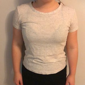 H and m tee, slightly sheer as shown in photo